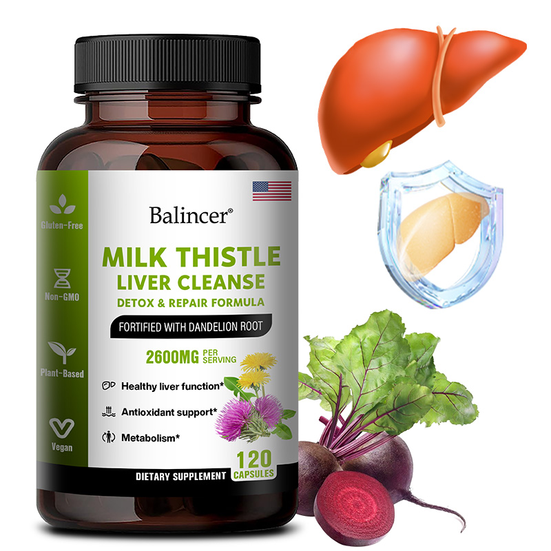 Milk Thistle Silymarin - Capsules d'extrait de chardon au lait