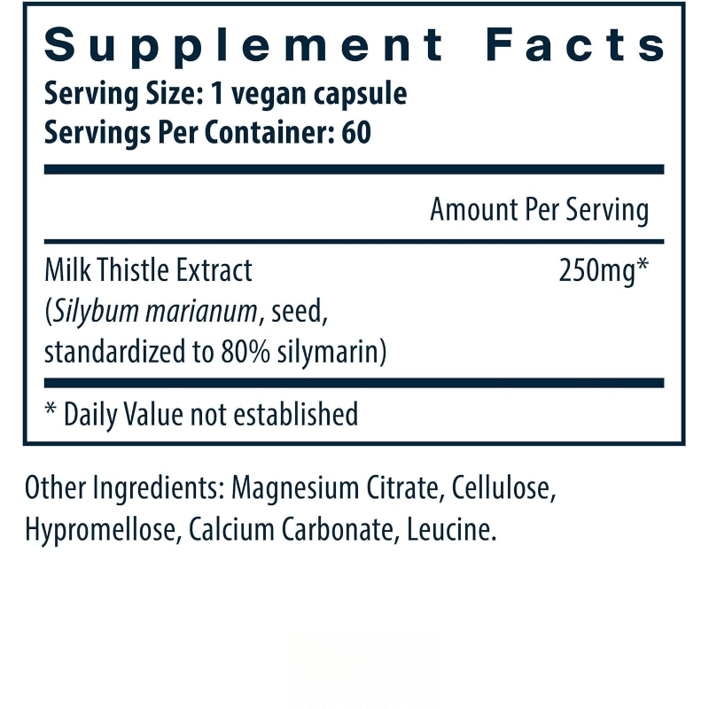 Chardon-Marie 1000mg en Capsul - Milk Thistle Silymarin avis et prix