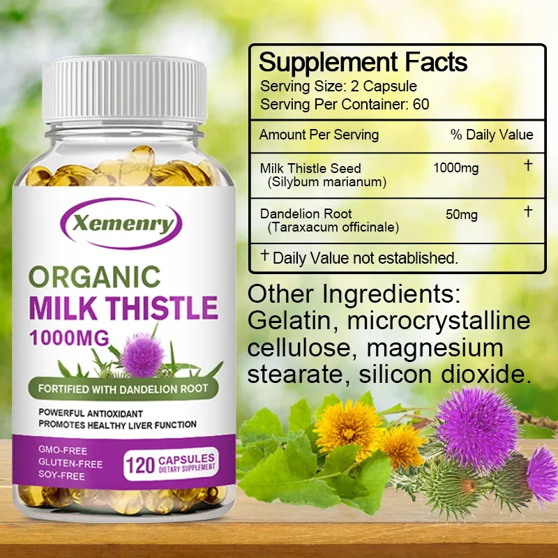 Capsules de chardon marier 100 - Milk Thistle Silymarin avis et prix